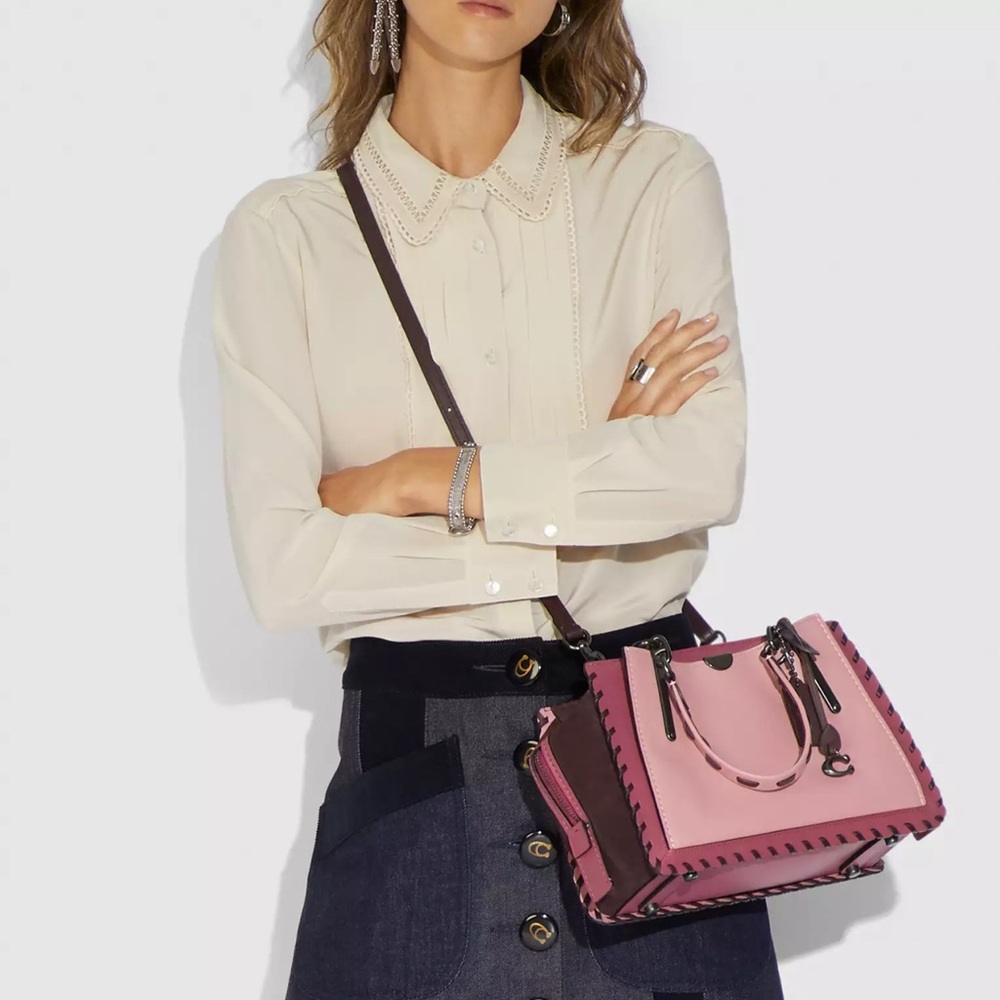💰SOLD - 78146 - Coach Dreamer In Colorblock With Whipstitch - Picture 10 of 11